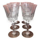 6 verres à vin cristal d’arques modèle Empire