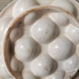 6 glazed ceramic snail plates