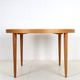 Restored round dining table by Villy Schou Andersen / oak / mid-century Danish modern design / 1960s / 1970s