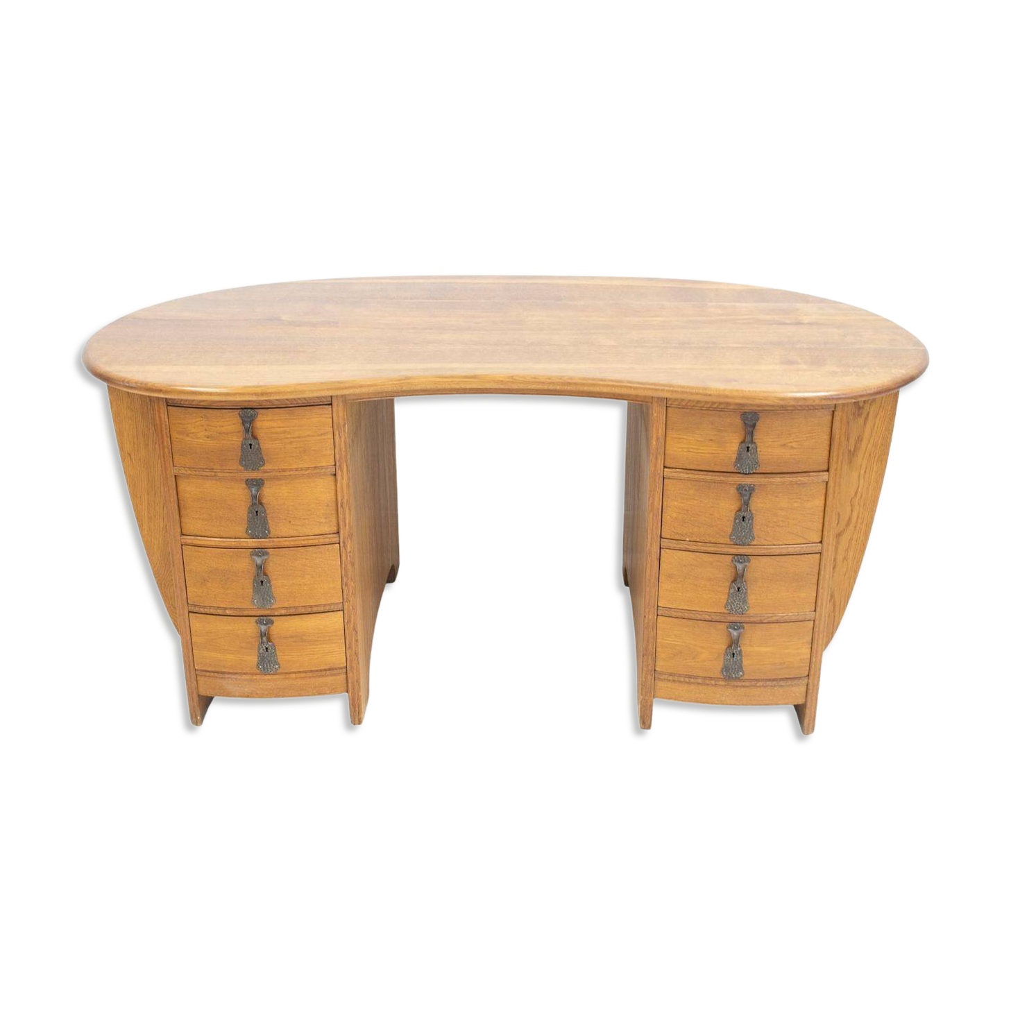 Bureau suédois de style Art Nouveau en chêne