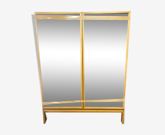 Vitrine bar vaisselier en bois