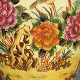 Vase signed Satsuma. Birds/Butterflies/floral patterns on a wild nature background. Gold highlights