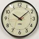 Vintage school wall clock from standard electric, 1980s