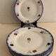 Lot de 6 assiettes plates Digoin Sarreguemines, modèle Mary Lou