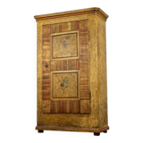 Painted Folk Art Bridal Cupboard