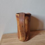Vintage Handmade Stoneware Pitcher Signed