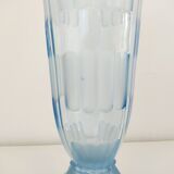 Art Deco vase blue glass