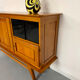 Vintage French modernist sideboard in oak, 1950s design.