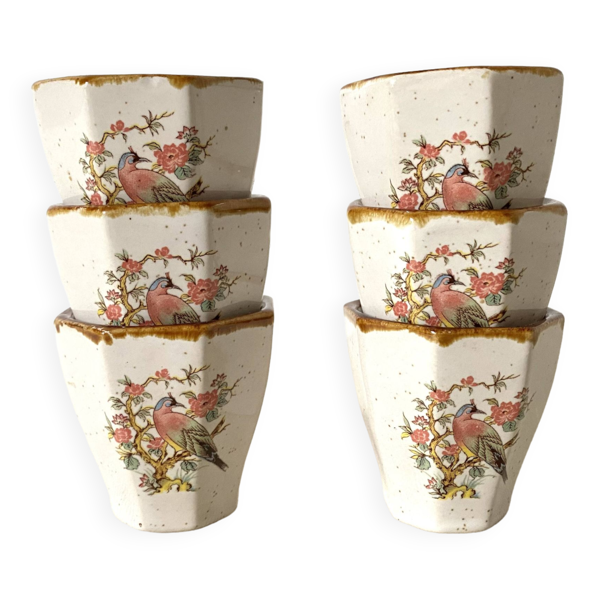 Egg cups or sake glass in 80s stoneware