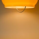 Suspension en opaline jaune avec arc en métal, Design, 1970