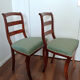 Pair of old time Chair mahogany restoration. 19th.