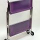 Rolling folding table bar laminate color violet - textable platex