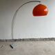 Lampadaire arc orange, design Italien 1970