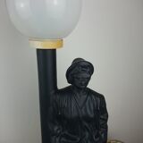 Black ceramic lamp woman floor lamp