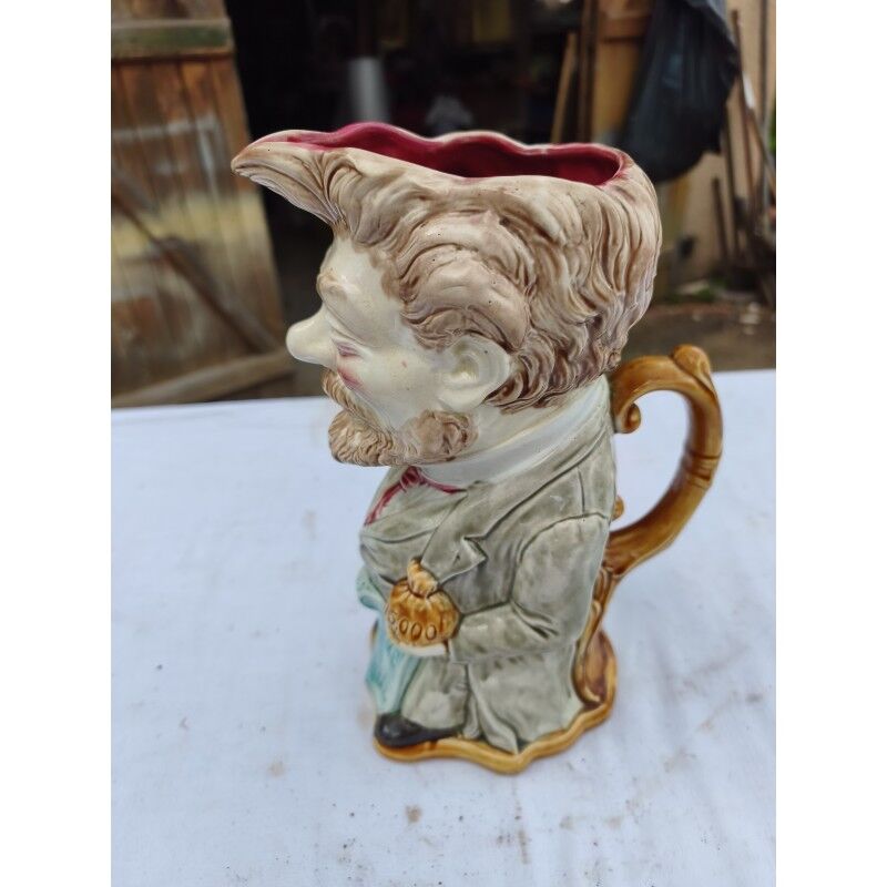 Onnaing barbotine jug "Camille Pelletan"