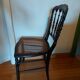Chaise Napoleon III authentique assise cannage