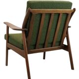 Mid century teak De Ster fauteuil 'Holtet' nieuwe bekleding