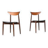 Harry Ostergaard pair of dining chairs rosewood Randers Denmark 1960