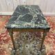 Louis XVI style coffee table in gilded brass and marble