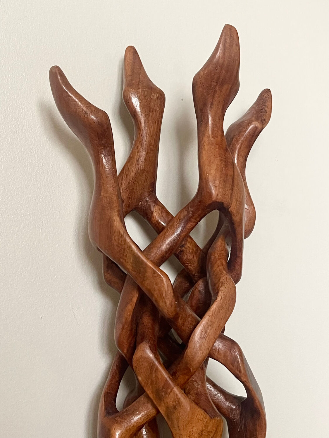Modernist wooden sculpture