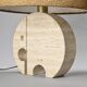 Paire de lampes de table "Éléphant" en travertin par Fratelli Mannelli, vers 1970