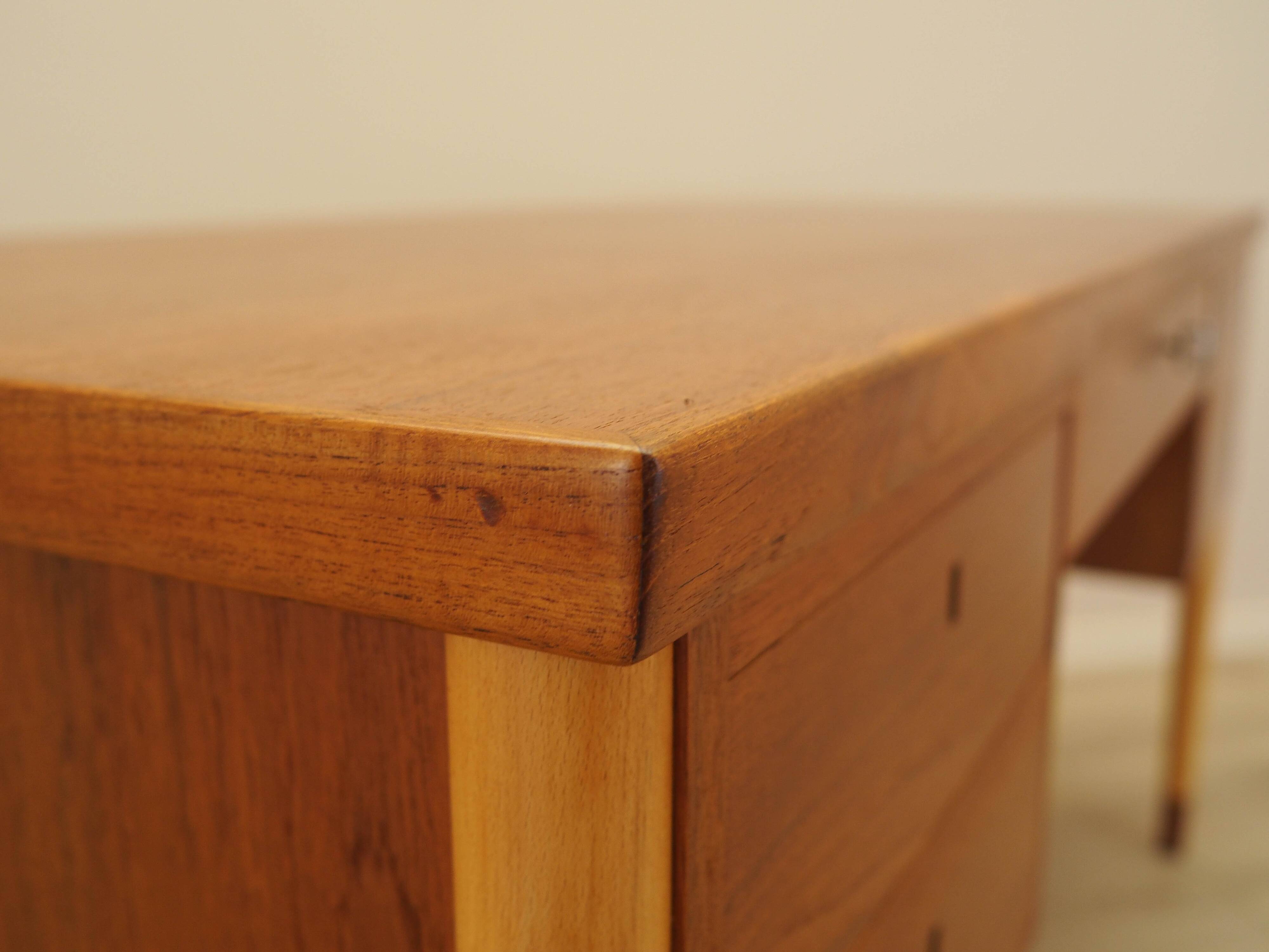 Teak desk, Danish design, 1970s, made in Denmark