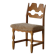 "Razorblade" dining chair by Henning Kjærnulf, in oak and lamb's wool, Denmark, 1960s.