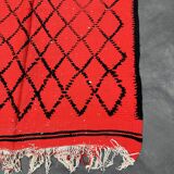 Moroccan carpet boujad red - 152 x 355 cm