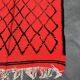 Moroccan carpet boujad red - 152 x 355 cm