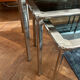 Chrome nesting tables designed and produced by Fratelli Orsenigo.