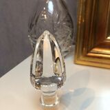 Carved crystal decanter
