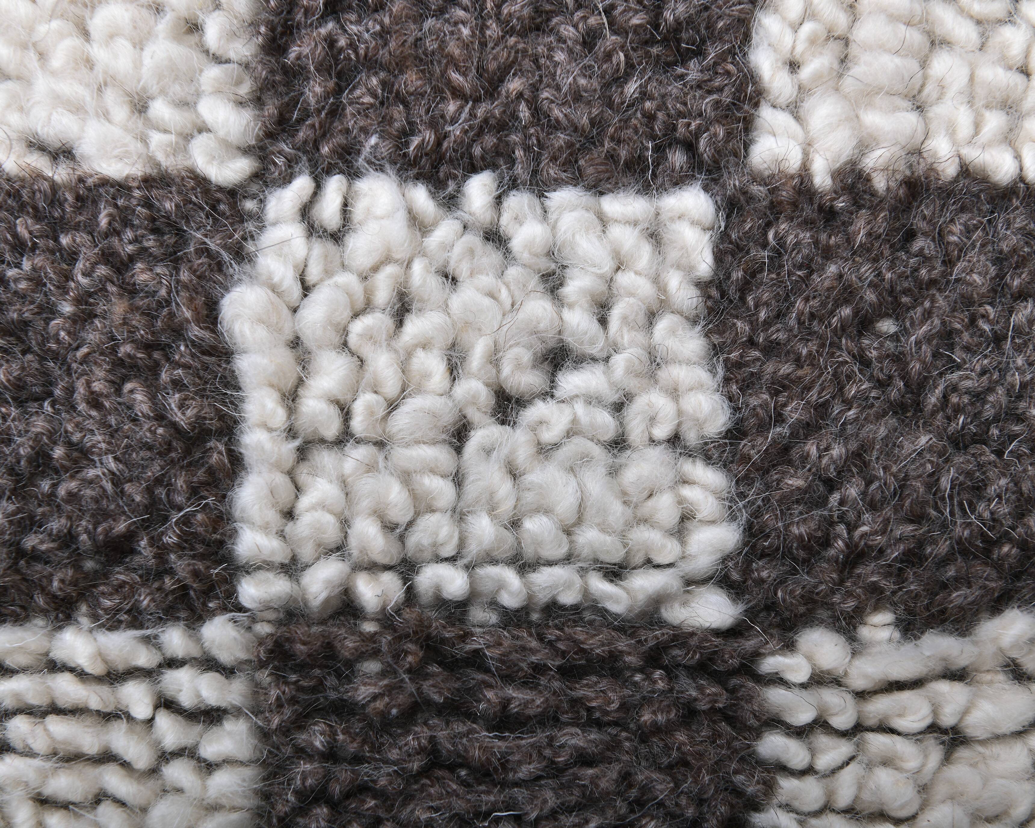 Tapis de couloir à carreaux fait main 2x10 69x308Cm SK241431