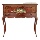Decorative chest of drawers with floral patterns