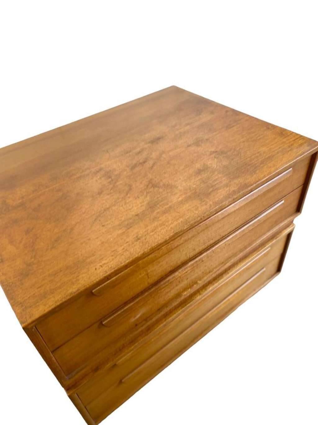 Set of 2 vintage wk möbel xl deep chests