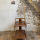 Mid-century modern folding wooden service trolley from the 1960s