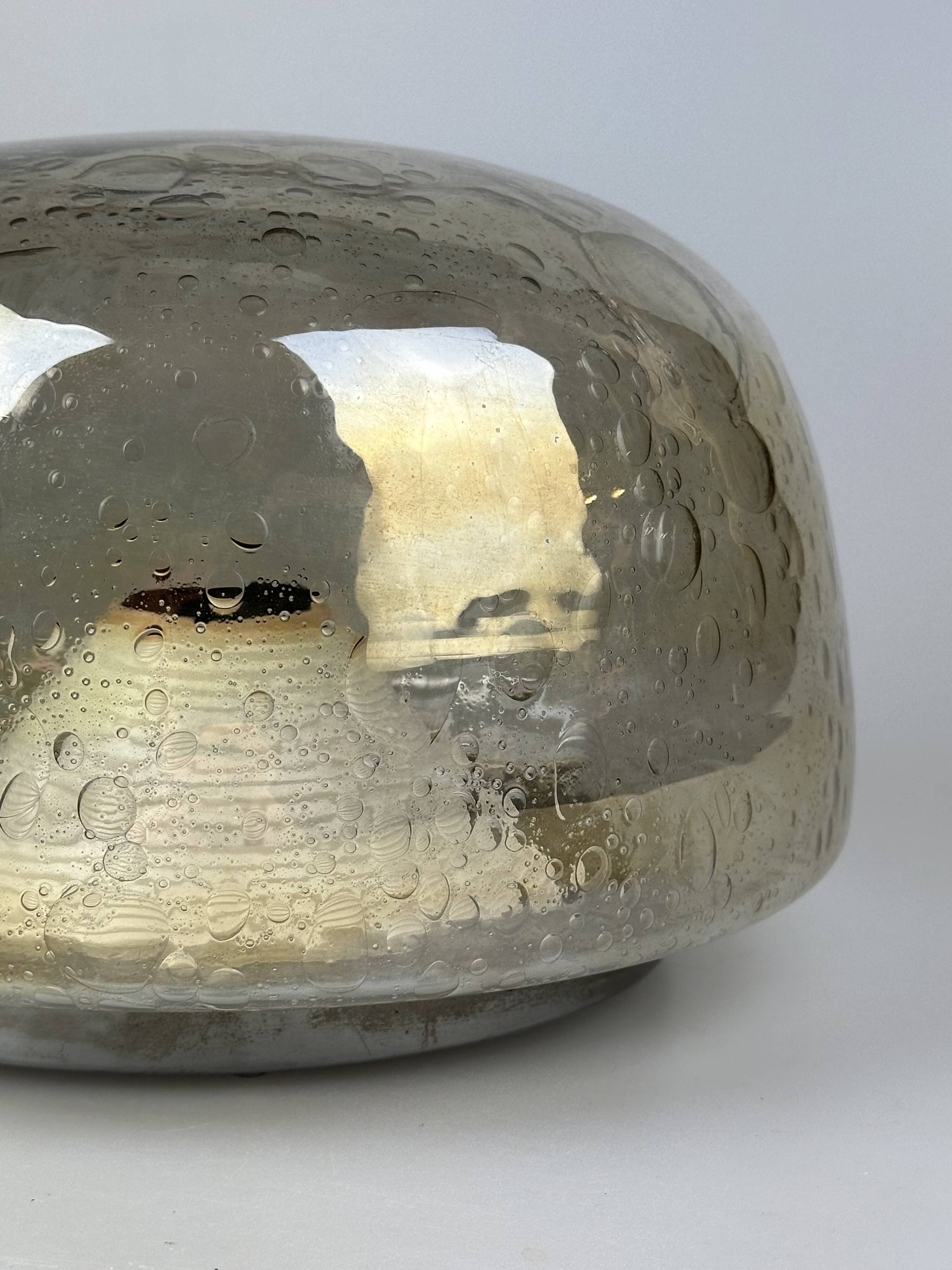 60s 70s ceiling lamp Plafoniere Flush Mount Böhmer Leuchten Germany Glass