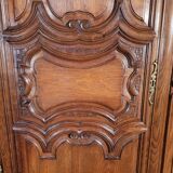 Louis XIV period carved oak wardrobe