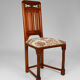 Pair of neo-Gothic chairs in Carved Walnut circa 1890