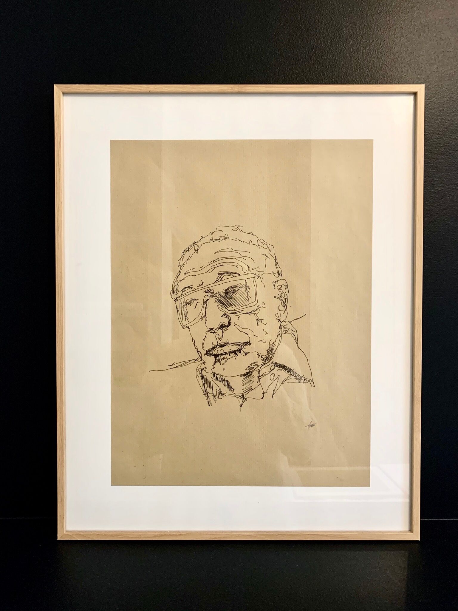 Esquisse originale portrait d’un artiste