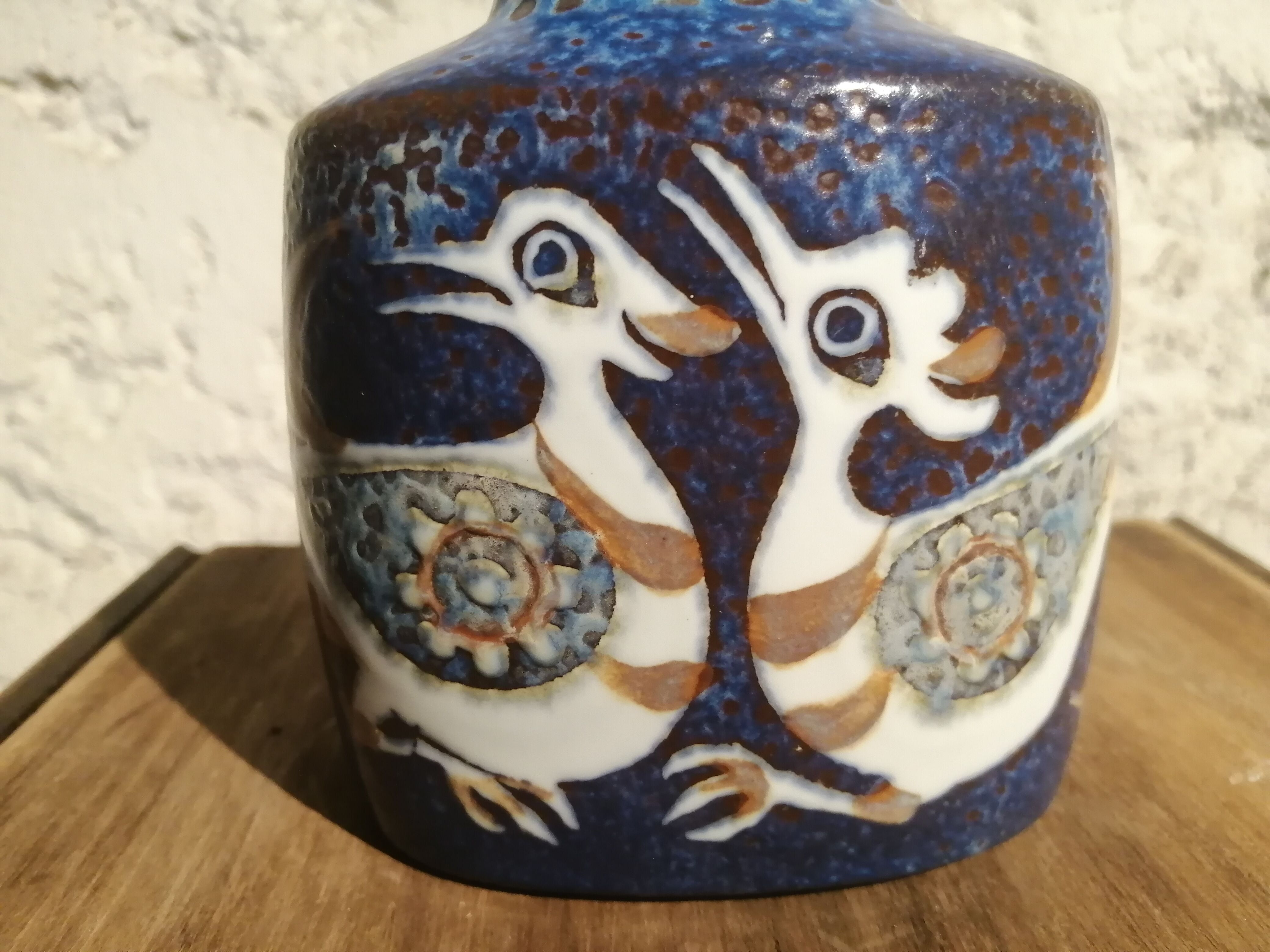 Crazy Birds model vase by Nils Thorsson, Royal Copenhagen