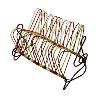 Porte-vinyle vintage scoubidou