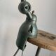 Vintage 1960s Jielde 2-arm green industrial lamp - 100 cm