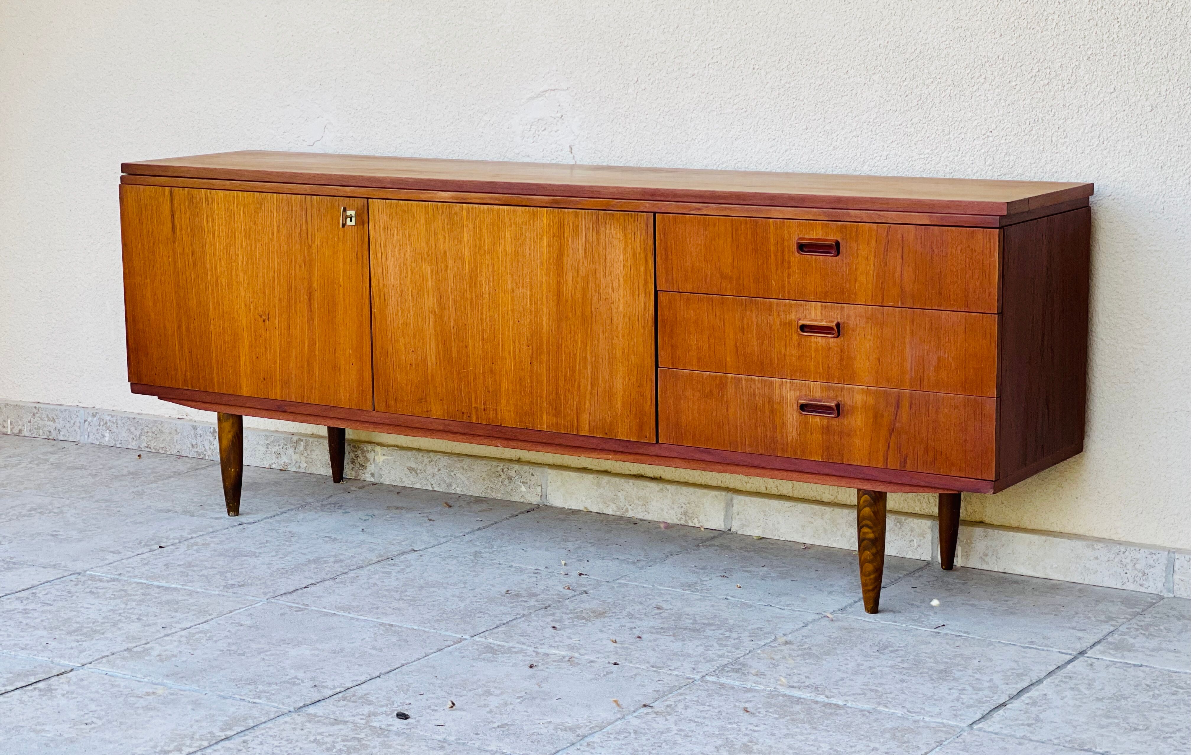 Scandinavian teak row 1960