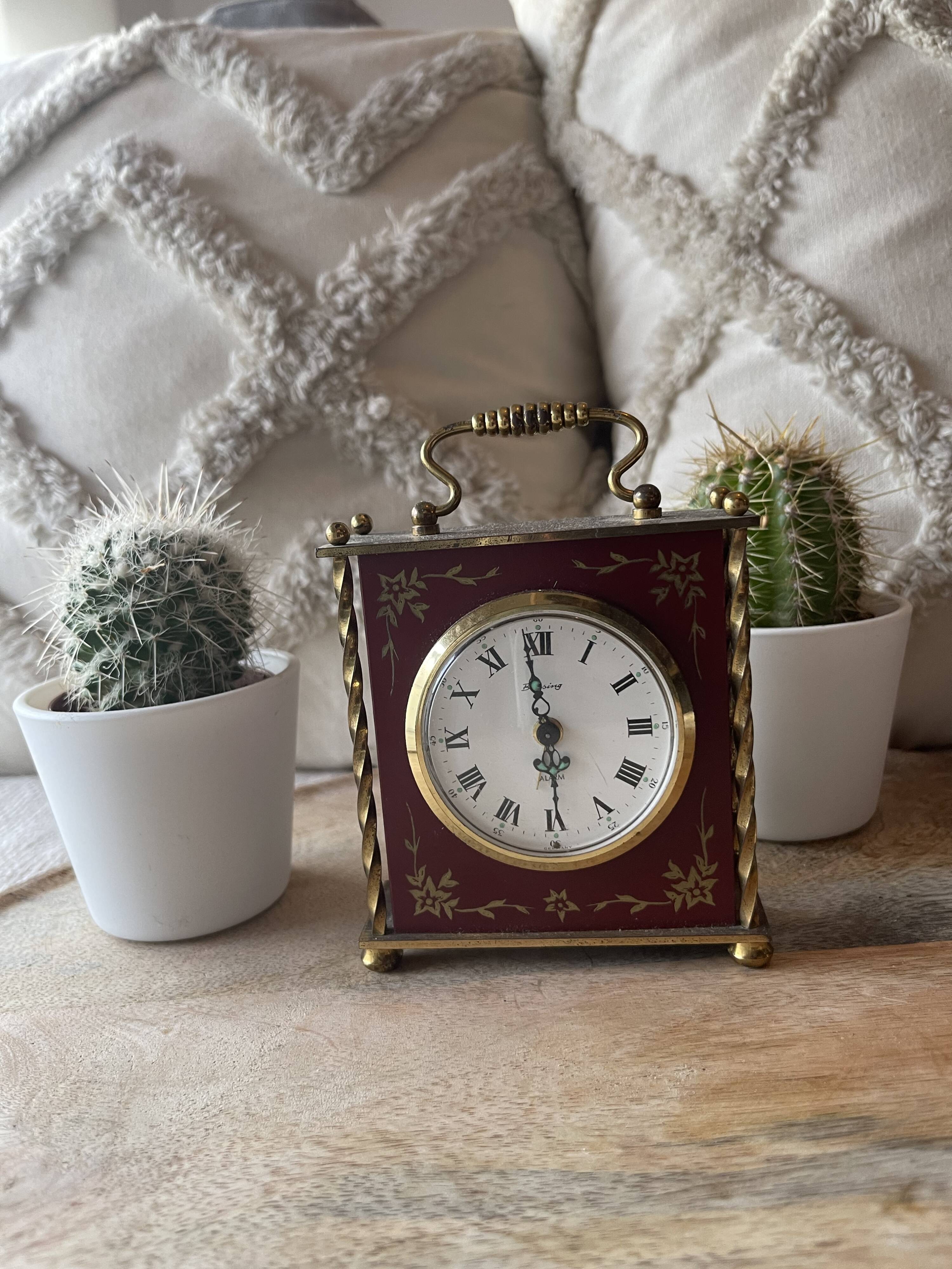 Old vintage alarm clock blessing west germany Year 60