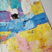 Paysage méditéranéen peinture abstrait