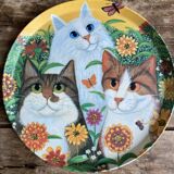 R2S tray artist Sylvia Huber Gaensslen - 3 cats