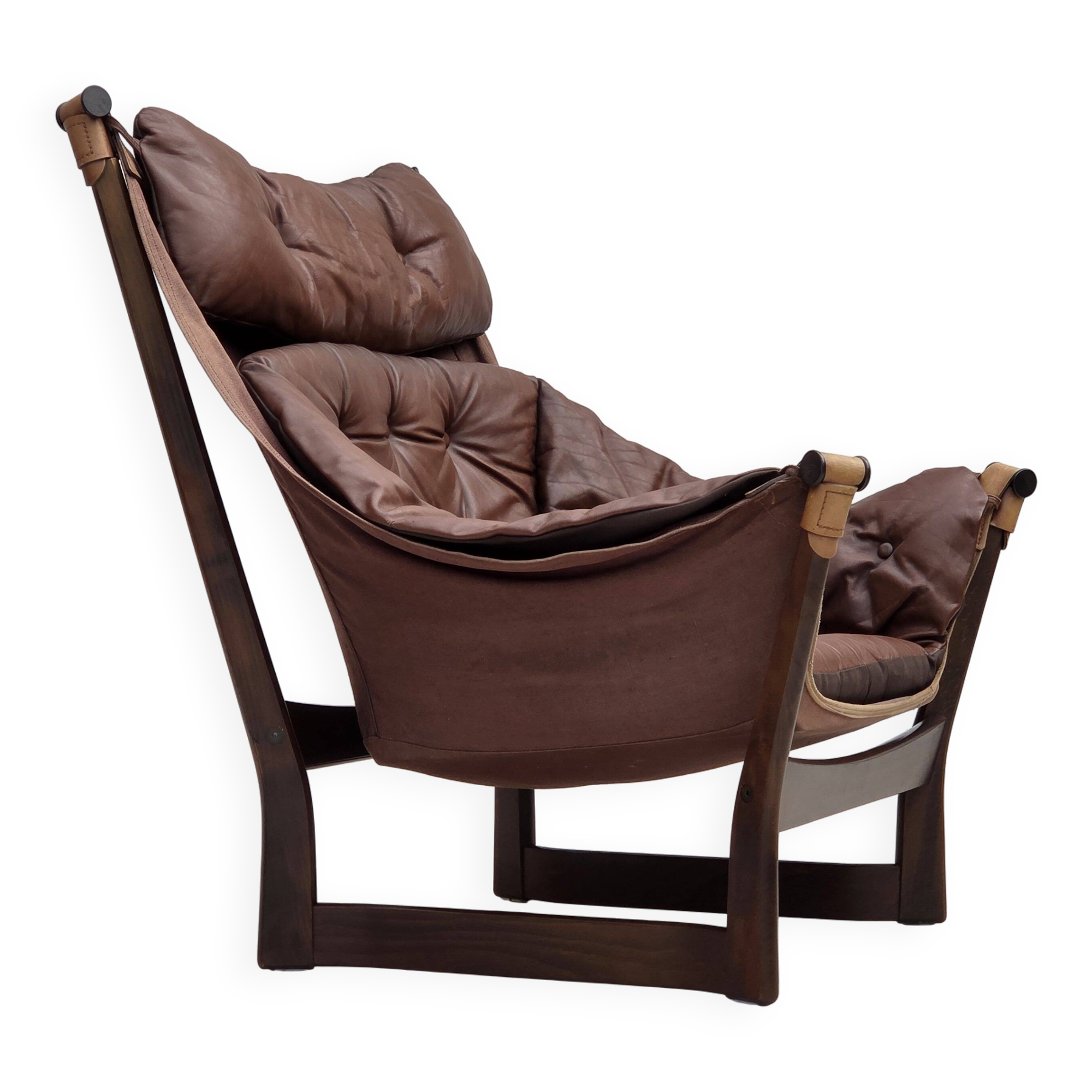 1970s, Norwegian design by Tormod Alnaes, "Trega" loungechair.