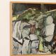 Swedish Oil On Canvas Painting "Composition in Green" - Vintage & Framed