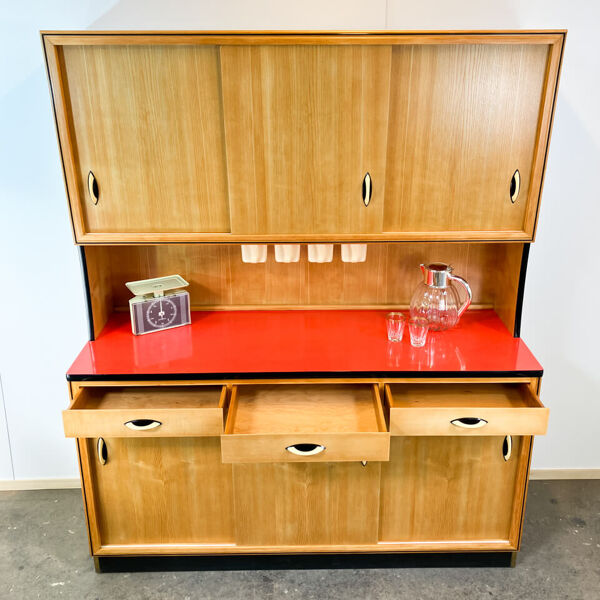Buffet de cuisine Baumann Möbel, en chêne, modèle vintage des années 60