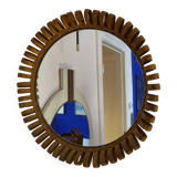 Small rattan mirror from the 60s